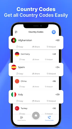 All mobile Secret Codes screenshot