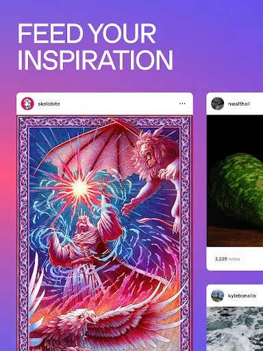 Tumblr Social Media & Art Blog screenshot