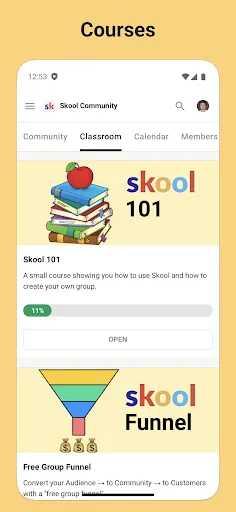 Skool screenshot