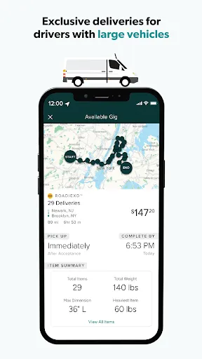 Roadie Driver screenshot