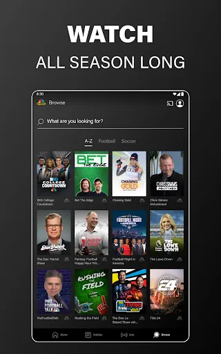 NBC Sports screenshot