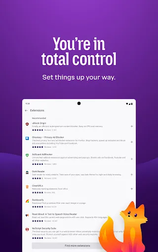 Firefox Fast & Private Browser screenshot