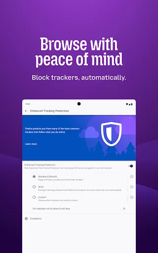 Firefox Fast & Private Browser screenshot