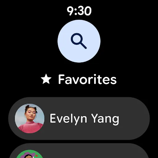 Contacts screenshot