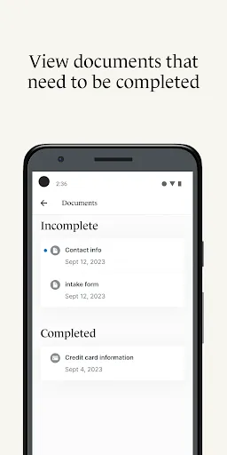 SimplePractice Client Portal screenshot