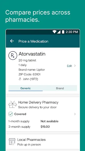 Express Scripts screenshot