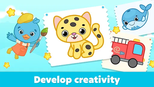 Coloring for Kids: Drawing 2-6 screenshot