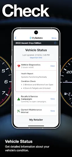 MySubaru screenshot