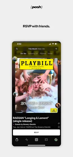 Posh – Create & Find Events screenshot