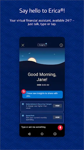 Bank of America Mobile Banking screenshot