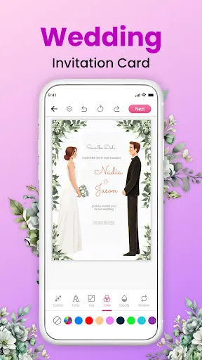 Invitation Maker - Card Design screenshot