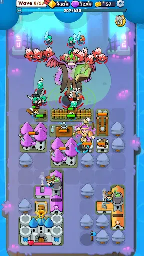 Fortress Merge: Puzzle Defense screenshot
