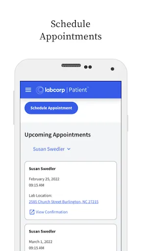 Labcorp | Patient screenshot