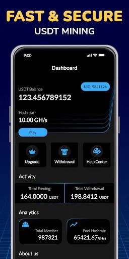 USDT Mining, Crypto USDT Miner screenshot