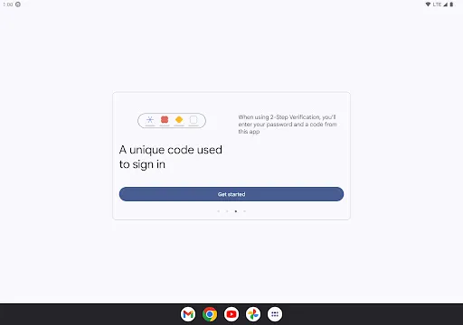 Google Authenticator screenshot