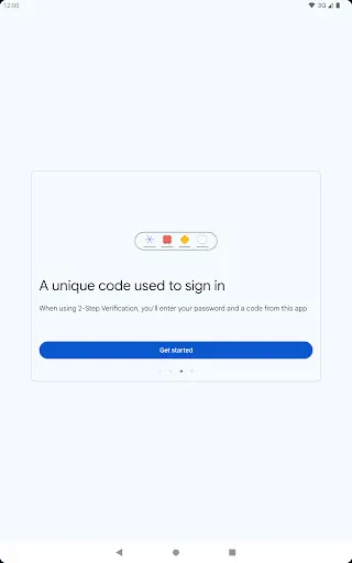Google Authenticator screenshot