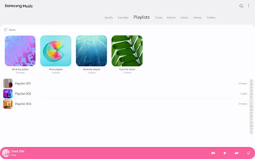 Samsung Music screenshot