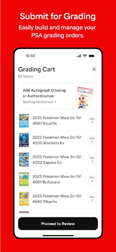 PSA | Pokémon and Sports Cards screenshot