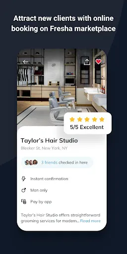Fresha for business screenshot