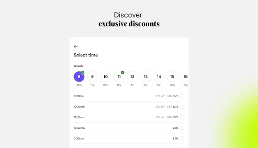 Fresha for customers screenshot