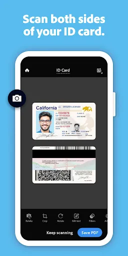 Adobe Scan AI PDF Scanner, OCR screenshot