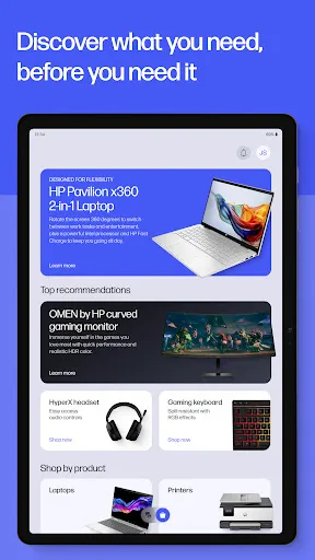HP screenshot