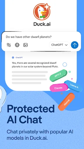 DuckDuckGo, Duck.ai, & VPN screenshot