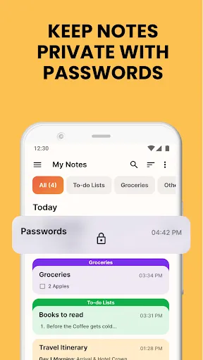 Notes, Notepad, To-Do Launcher screenshot