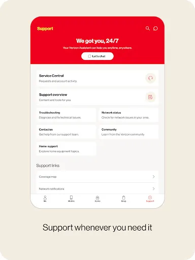 My Verizon screenshot